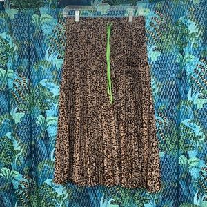 Midi leopard skirt